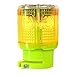 Aolyty Solar Strobe Warning Light 360 Degree Super Bright Waterproof IP54 for Construction Traffic Dock Marine Light Control Flashing (Yellow)