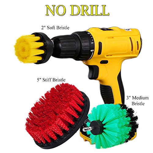 Buy HIFROM 2in+ 3in+ 5in Soft Medium Stiff Drill Powered Cleaning Scrub