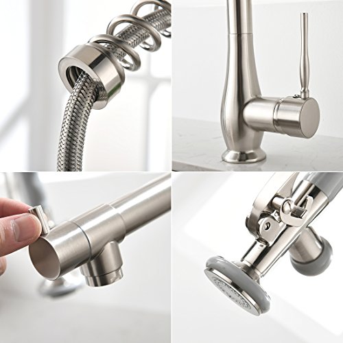 GIMILI Kitchen Faucet with Pull Down Sprayer, Single Handle High