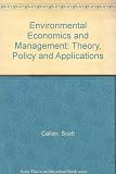 Image de Environmental Economics and Management: Theory, Policy and Applications
