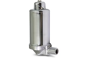 Midline Valve 6J3I5 Steam Radiator Air Vent; Heat Regulator Valve; Angle Adjustable Mount; 1/8 in. MIP; Chrome Plated Steel