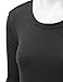 Lock and Love LL WT953 Womens Round Neck Long Sleeve Rib Trapeze Tunic Top S Heather_Charcoal