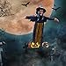 LUKAT Halloween Hanging Witch Decoration Glowing Eyes Talking for Party Haunted House Prop Decor