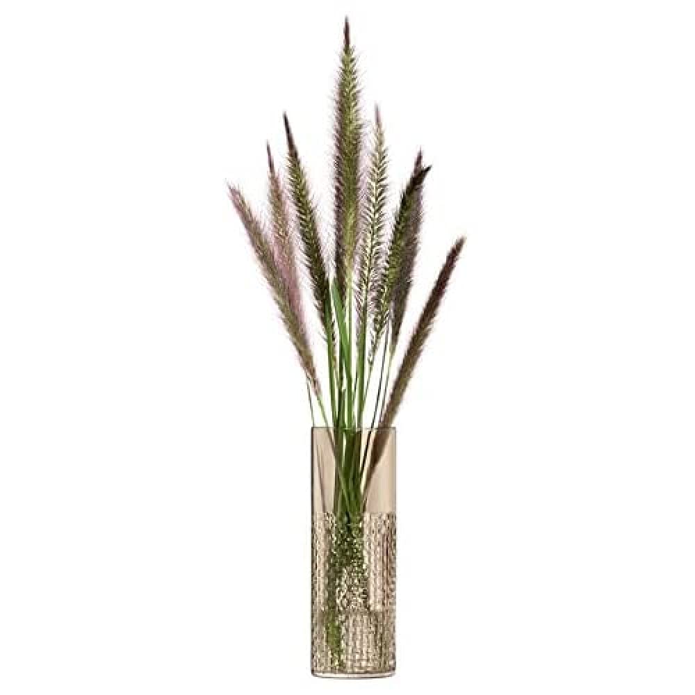 LSA International Wicker Vase H20cm Taupe| 1 Unit | Mouthblown & Handmade Glass | WR14