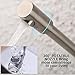 KES Pot Filler Faucet Lead Free Stainless Steel Double Joint Swing Arm and 360 Degree Rotating Aerator Kitchen Sink Faucet Wall Mount Brushed Finish, KN9250-BS