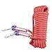 Syiswei Static Rock Climbing Rope 12MM, Upgraded Carabiners Outdoor Safety Fire Escape Rope Climbing Rope Rappelling Rope