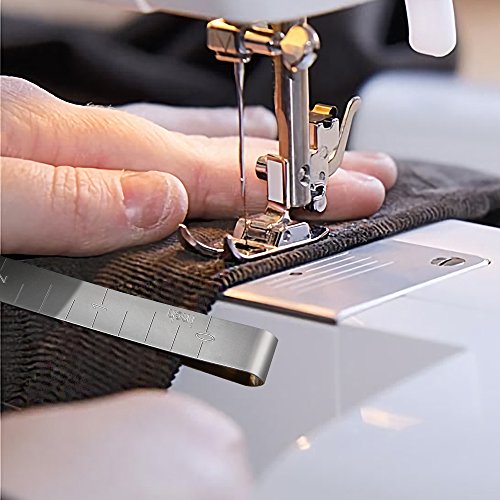 MumCraft Quilting Supplies Set of 15 Stainless Steel Hemming Clips 3 Inches Measurement Ruler Sewing Clips for Wonder Clips, Pinning and Marking Sewing Project