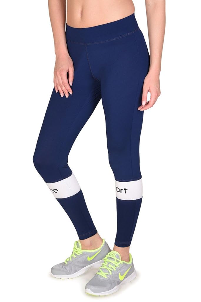 onesport women's polyester spandex jersey navy tights(onsp30ny-p)