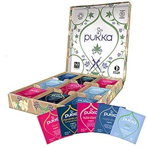 Pukka Relax Selection Gift Box, Collection of Organic Herbal Teas (1 Box, 45 Sachets)