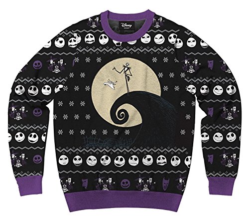 Classic Nightmare Before Christmas Adult Ugly X-Mas Sweater Large