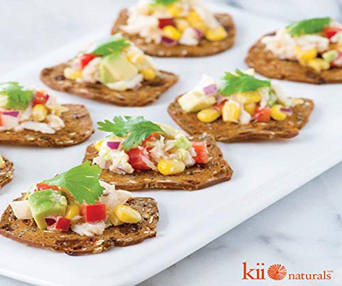 Kii Naturals Artisan Crisps - Apricot Orange & Almond • 5.3oz (4 Pack) • {Professionally Packed/Packaged for Shipping} • [Chips|Crackers|Spread|Flatbread|Snack|Cheese|Dips|Tea|Wine|Toast|Bread] - Thumbnail 4