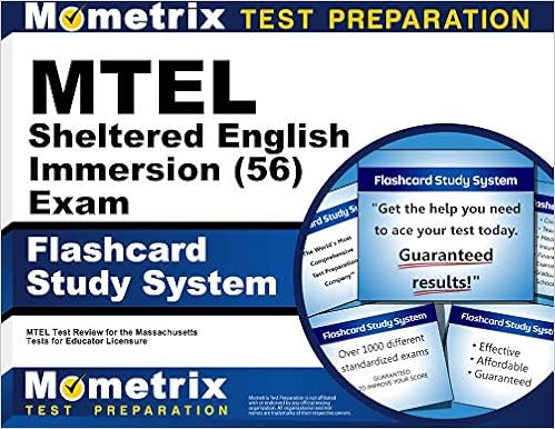 Mtel Sheltered English Immersion 56 Exam Flashcard Study System Mtel Test Practice Questions And Exam Review For The Massachusetts Tests For Educator Licensure Cards Mometrix Massachusetts Teacher Certification Test Team 9781516710270 Amazon Com