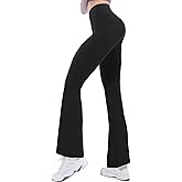 SAFSOU Flattering Women's High Waist Bootcut Yoga Pants - Tummy Control Workout Flare Leggings Perfect