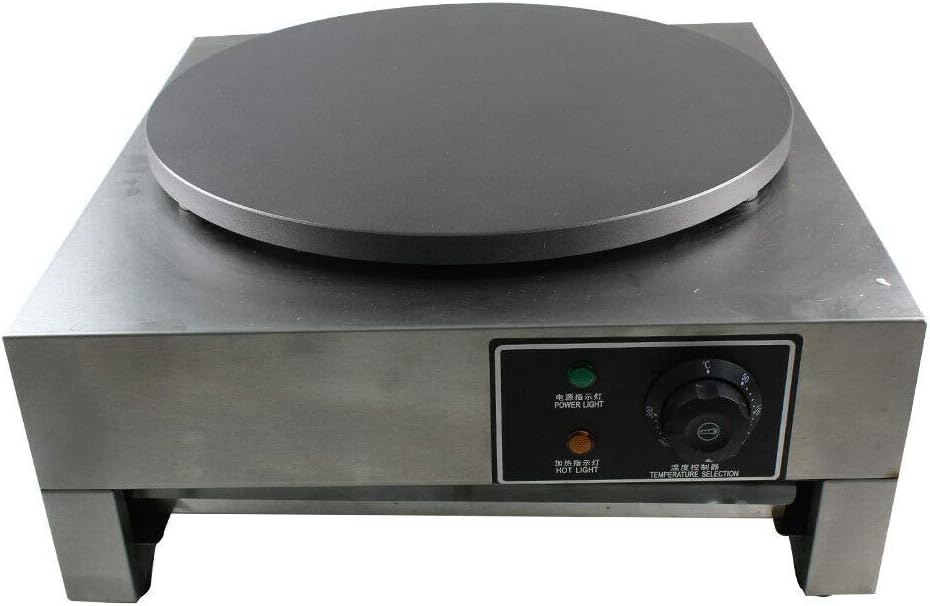 BTdahong 3000W 40cm Diameter Crepe Maker Commercial Stainless Steel Crepe Machine