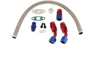 LTI-DIRECT LTI Universal Turbo Oil Return Drain Line Kit for T3 T4 T3/T4 T04E T60 T61 T66 T70