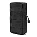 FUNTOK Molle Pouches, Molle Tactical Compact Pouch Attached Utility Tactical Pockets Outdoor Sports Bag (Black