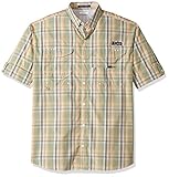 Columbia Men's Super Bonehead Classic Long Sleeve Shirt, Safari Varied Plaid, Large