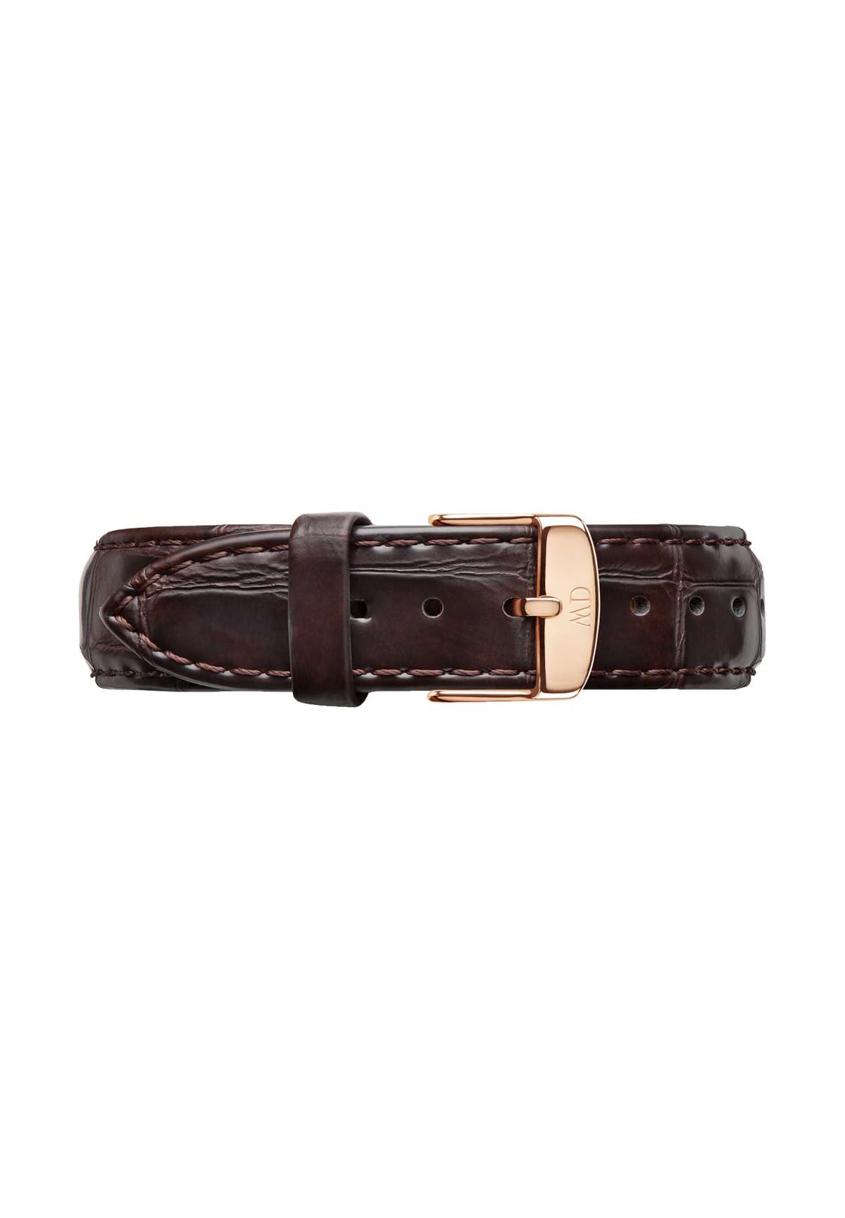 Daniel Wellington Classic York, Brown/Rose Gold Watch Strap, 18mm, Leather, for Women and Men