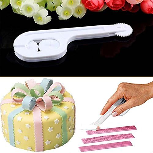 3 pcs/set Home DIY Bakeware Tool Fondant Cake Sugar Craft Fondant Modelling Cutter 3 Wheel