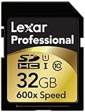 Lexar Professional 600x 32GB SDHC UHS-I Flash Memory Card LSD32GCRBNA6002 - 2 Pack