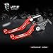 MZS CNC Pivot Brake Clutch Levers for Honda CRF250L CRF250M 2012-2017 (Red)