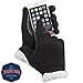 isotoner Women's Smartouch Stretch Fleece Glove with Sherpasoft, Black, One Size