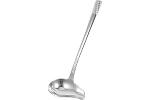 COSMEVIVI Stainless Steel Ladle for Dressings and Gravies with Spout for Household Cooking Utensils