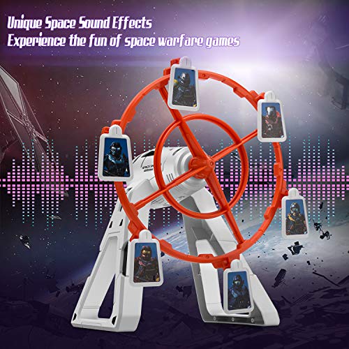 Electronic Rotating Target for Nerf Guns, More Challenging Practice Target for N-Strike Elite Mega Rival Series, Soft Bullet Gun (Only Target) - Thumbnail 2