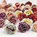 fake flowers heads in Bulk Wholesale Peony Flower Head Silk Artificial Flower Wedding Decoration DIY Garland Craft Flower 25pcs 4CM (Multicolor)