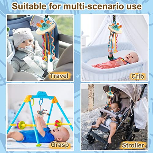 Travel Toys for 1 Year Old Boys GirlsUFO Food Grade Silicone Pull