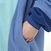 URRCFIO Adult Blue Alien Animal Onesie Costume, Soft Plush Hooded Pajamas for Halloween Cosplay, Party, Lounge and Sleepwear Blue Medium