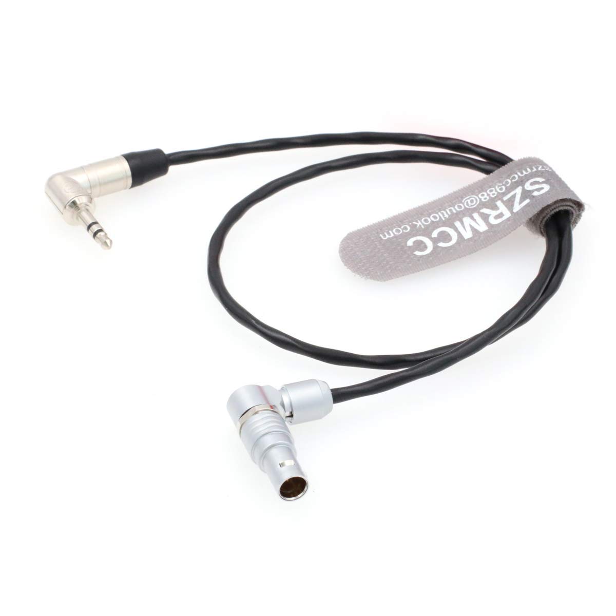 SZRMCC Right Angle 0B 5 Pin to Right Angle 3.5mm Tentacle Sync Zaxcom Timecode Cable for ARRI Alexa Mini/XT Camera Sound Devices