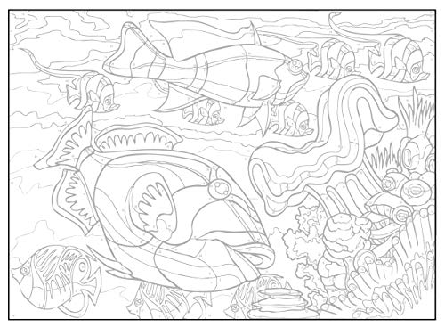 Creative Haven Sea Life Color by Number Coloring Book (Creative Haven