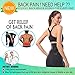 KOOCHY Lumbar Support Back Brace - Back Support Massage Belt with Self-Heating Magnetic Therapy - Helps Relieve Lower Back Pain and Stress(Black,L)
