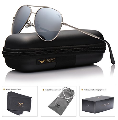 Luenx aviator sunglasses polarized for men & women with case …