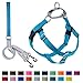 2 Hounds Design Freedom No Pull Dog Harness, Adjustable Harness and Leash Set, Easy Walking & Comfortable Control, Fits Small, Medium & Large Dogs, Solid Colors, Made in USA, 1