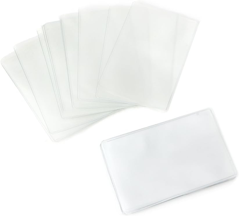 SimpleLife 20 Piece Soft Clear Plastic Card Sleeves Protectors,Credit