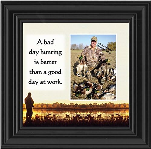 Crossroads Home Décor Bird Hunter Saying. Hunting Theme Picture Frame, 9705B