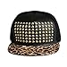 KPOP GD/G-dragon Leopard Spike Gold Studs Rivet Hiphop Baseball Cap Snapback Hat