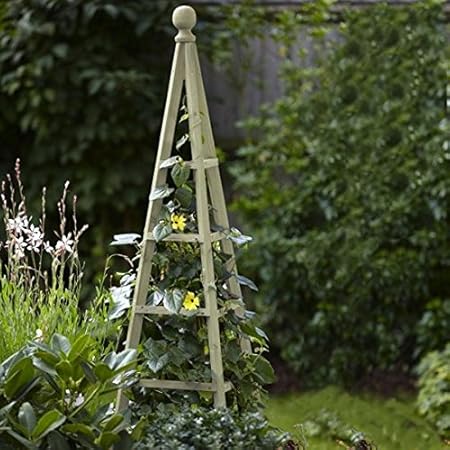 1 9 M Salbei Gross Aus Holz Design Obelisk Amazon De Garten
