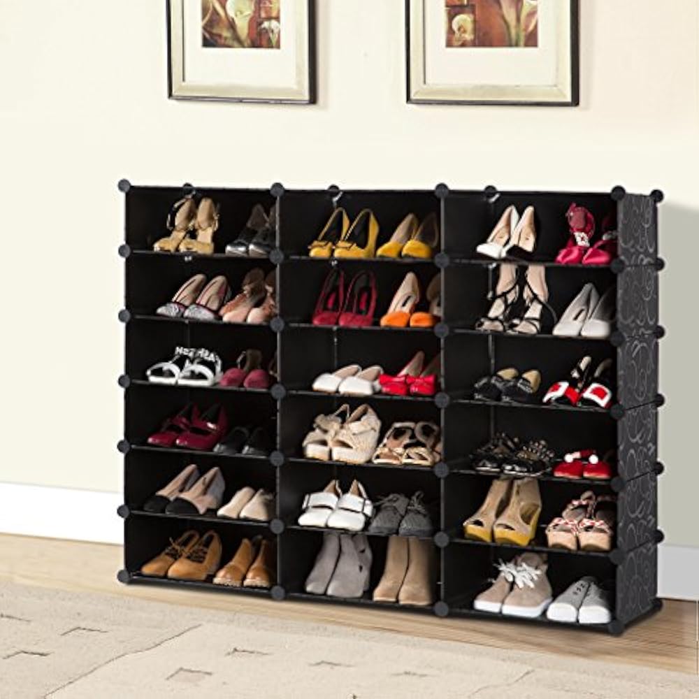 18Cube Free Standing Shoe Racks DIY Rack, Storage Drawer
