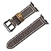iStrap Handmade Asso Padded Leather Black PVD Clasp Watch Bands Strap For Apple Watch 42mm 38mm (Three Color Can Choose)