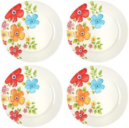 Country Roads Floral Dinner Plates, Set of 4