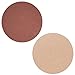 Powder Blush Highlighter Duo Makeup Palette – Infinity Brown Matte Pearl Blusher with Pow Highlighting Set, Magnetic Refill Pans, Highly Pigmented Paraben Gluten Cruelty Free Cosmetics [37mm]