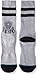 Stance Men's Peaceful Graphic Deer Print Arch Support Classic Crew Sock, Grey, L