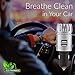 Car Air Purifier by AutoKraze | Plug In Air Freshener | Durable Ionizer | Air Deodorizer - Removes Smoke, Pet Smell, Dust, Pollen, Food Smell, Bad Odors Instead of Just Covering It - Has 2 USB Ports