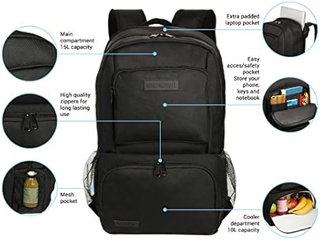 Backpack with insulated compartment
