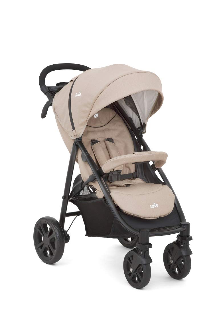 Set Joie Buggy Litetrax 4 Sportwagen, Buggy &amp; Windel Kinderhaus Blaubär | Leichter Kinderbuggy mit Insektenschutz, Regenverdeck und Federung | Liegebuggy kompakt klappbar, Design:Cashew