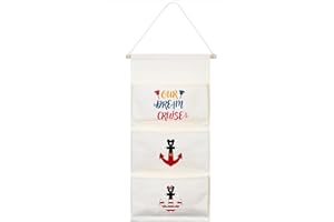 Magopera DCL Fish Extender Door Hanger, Cabin Door Hanging Pockets for Fish Exchange Extender Gifts on DCL Cruise Line in 2025 & 2026 (White)