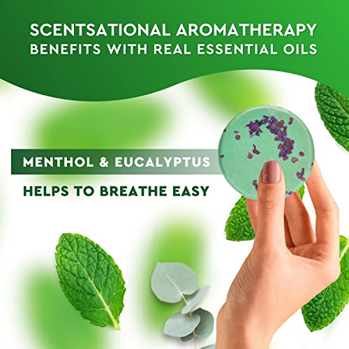 Cleverfy Shower Steamers Aromatherapy Gift Set of 6 Shower Bombs with